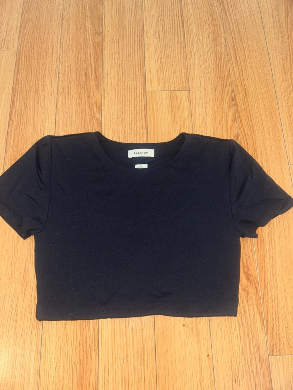 Babaton Contour Black Crewneck Tee